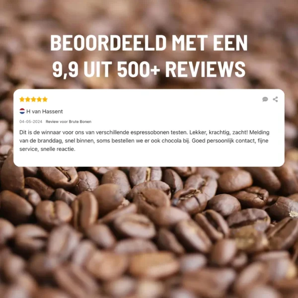 Verse Koffiebonen beoordeeld met een 9,9